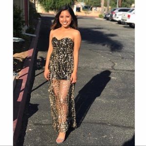 Fashionnova sequin romper dress